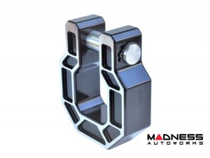 Jeep Gladiator JT Billet D-Ring - Royal Show Shackle - Aluminum - Black w/ Machined Face - Single